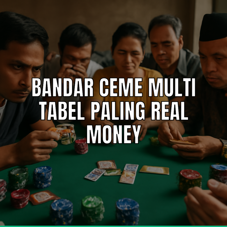 Meja bandar ceme real money dengan pemain fokus