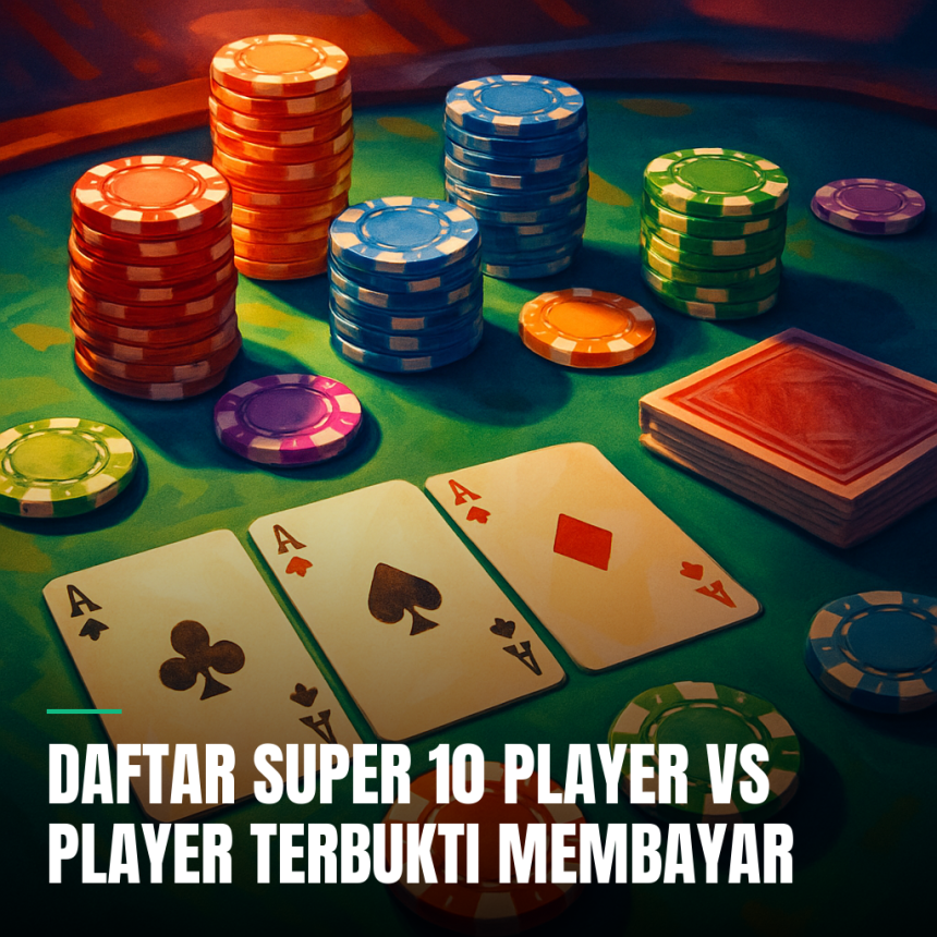 Daftar Super 10 terbukti membayar pada permainan kartu poker.